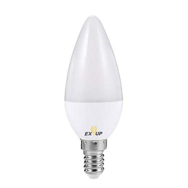 Imagem de Lâmpada LED em Forma de Vela com Base E14 7W IP44 Àgua Longa Vida Útil Ultra Brilhante para Sala Estar Salão Jantar Corredor Ático Varanda Pátio
