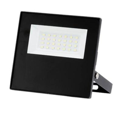 Imagem de Refletor Led Holofote Taschibra 30W 3000K TRLED Slim Preto