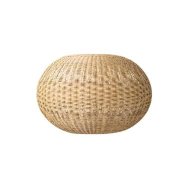 Imagem de ShengQuanHao Rattan Abajur Pingente Luz Capa de Substituição Pendurado Pingente Abajur Lustre Capa Da Lâmpada para Mesa Jantar Hotel