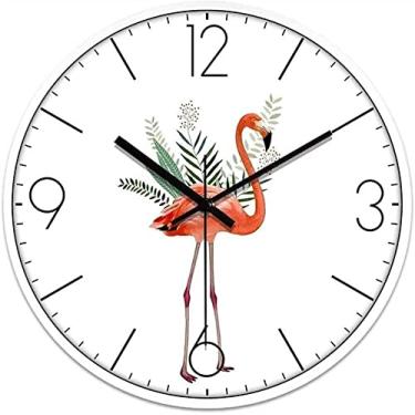 Imagem de 5sssallefaa Relógio de parede - Relógios de parede silenciosos sem tique-taque de 30 cm operados por bateria, relógio de decoração moderna para casa, escritório, escola, cozinha, quarto, sala de estar