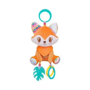 Imagem de Brinquedo Sensorial De Pelúcia Macia Com Chocalho E Mordedor Para Carr