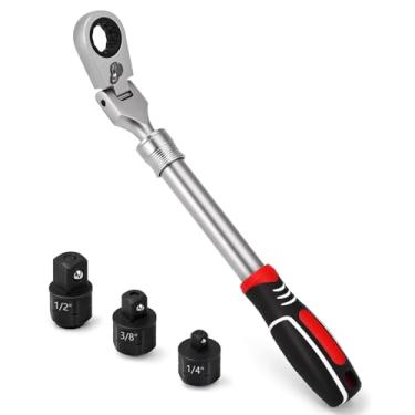 Imagem de wanlvkang Conjunto de chaves catraca intercambiáveis 12 em 1, ferramenta de combinação de cabeça flexível de 8-19 mm para carro, automóvel (métrico)