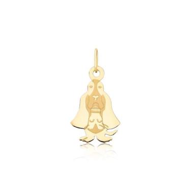 Imagem de Pingente Pet Dog Basset Hound Ouro Puro 18k Pm10 - MAEHLER