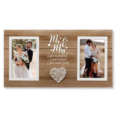 Imagem de Moldura para fotos Calibron Personalized Wedding Mr & Mrs 4x6