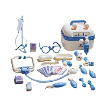 Imagem de Kit Médico Infantil Com Estetoscópio, Seringa E Ferramentas De Dentist
