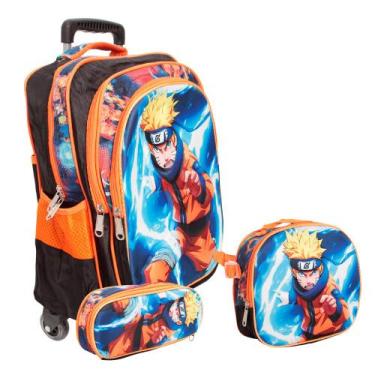 Imagem de Kit Mochila Infantil Escolar Com Rodinhas Creche Pre Escola - Plike