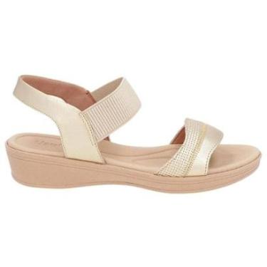 Imagem de Sandália Feminina Baixa Plataforma Ajuste Elástico Usaflex-Feminino