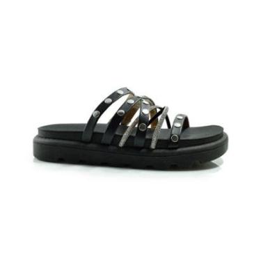 Imagem de Sandália Feminina Papete Vizzano 6510.112 Preto-Feminino