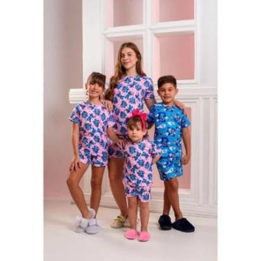Imagem de Pijama kids Manga Curta Personagens Stitch-Feminino