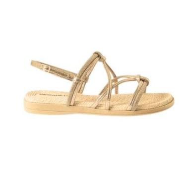 Imagem de Sandália Rasteira Piccadilly Adla Dourada 513011-Feminino