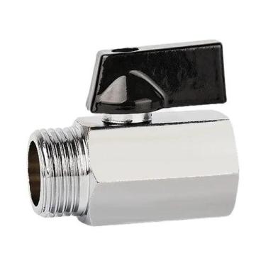 Imagem de Válvula De Esfera Mini De Latão Rosqueada 1/8 1/4 3/8 1/2 BSP Macho Pa