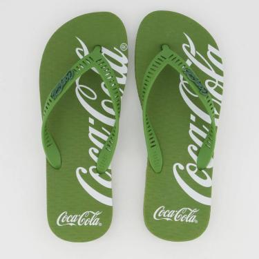 Imagem de Chinelo Coca Cola Spencerian Verde Musgo-Masculino