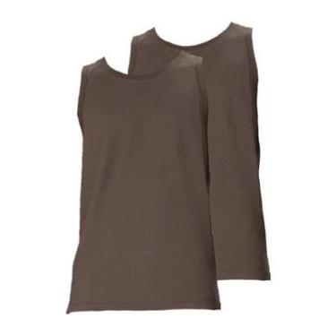 Imagem de Kit com 2 Camisetas Regata Masculina Hering 0111 Azul Marinho-Masculino