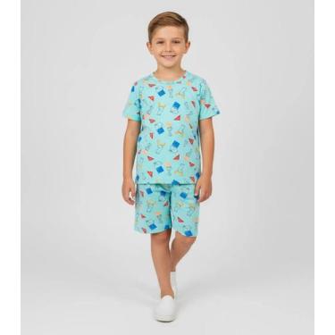 Imagem de Pijama Infantil Menino Select Azul, 8, Azul