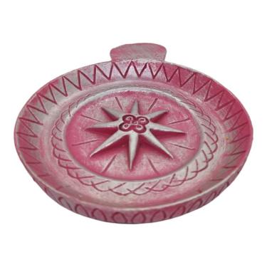 Imagem de Incensario Prato 10 cm Universal Rosa em Resina