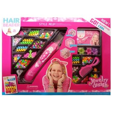 Imagem de Aplicador De Miçangas Infantil Para Cabelo Jewelry Design Domni