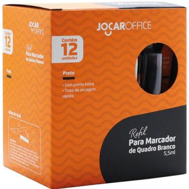 Imagem de Refil para Marcador de Quadro Branco Jocar Preto 12 Unidades - LEONORA