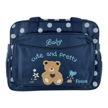 Imagem de Bolsa Maternidade Rosa Ursinho Cute Baby Ideal para Passeios e Viagens-Feminino
