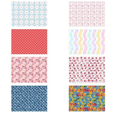 Imagem de Rolo com 20 Folhas Papel de Presente 47x64 Estampas Variadas - NoBrand