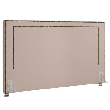 Imagem de Cabeceira Cama Box Casal 140cm Mali Z37 Linho Bege Cru - Mpozenato