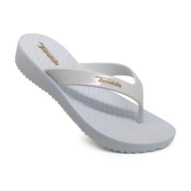 Imagem de Chinelo de Dedo Feminino Ortopédico - Tomadella, Branco, 35