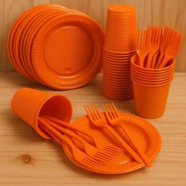 Imagem de Kit Descartáveis Festa decoração 150pçs Aniversário Eventos - Rivfesta