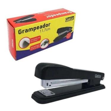 Imagem de Grampeador de Papel até 20 Folhas Reforçado + 1000 Grampos - Gatte