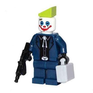 Imagem de Boneco Super Heroi Vilão Batman Hq Bloco De Montar