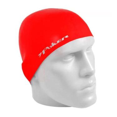 Imagem de Touca De Natação Poker Silicone Power Vermelho St