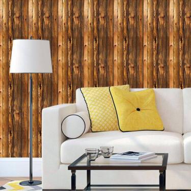 Imagem de Papel De Parede Tabuas De Madeira Peroba Adesivo Sala Quarto