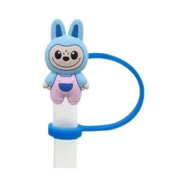 Imagem de Capa De Silicone Reutilizável À Prova De Poeira Para Canudo, Design Cr