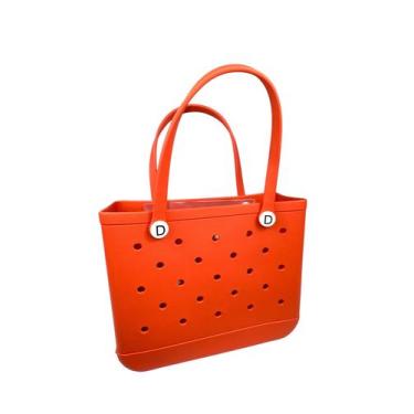 Imagem de Bolsa Eva Premium Luxo Praia Piscina Impermeável - - Domum, Laranja, M