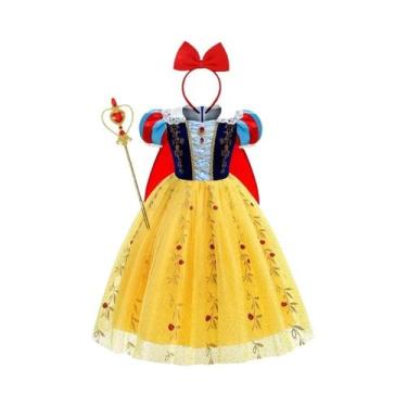 Imagem de Vestido De Halloween Para Meninas, Vestido De Branca De Neve Luxuoso C