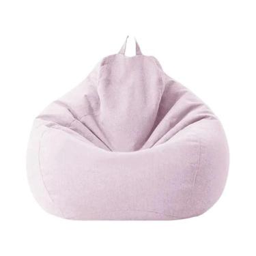 Imagem de Capa Grande De Algodão E Linho Para Puff/Sofá De Canto Sem Enchimento 