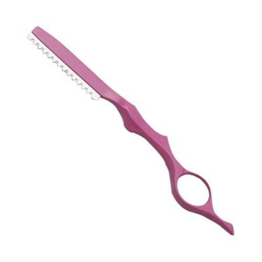 Imagem de Navalha Profissional De Desbaste Para Barbeiro 17,5cm Com Lâmina De Al