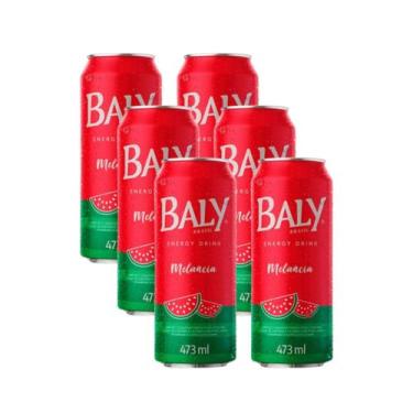 Imagem de Energético Baly Melancia 473ml Pack 6 Latas