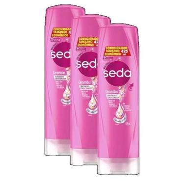 Imagem de Kit 3 Condicionador Seda Ceramidas Com Infusão Ativa 425Ml