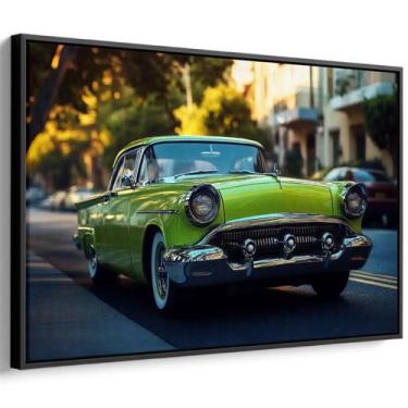 Imagem de Quadro decorativo Carro Reluzente Nas Avenidas de Verão - Art Canvas, 