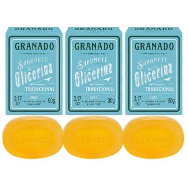 Imagem de Kit 3 Sabonete Phebo Granado Glicerina Tradicional Vegetal Natural Emo