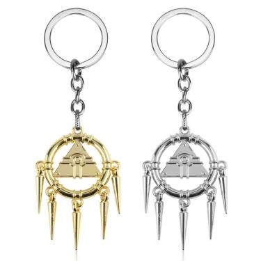 Imagem de Chaveiro Yu-Gi-Oh! Pingente Millennium Puzzle com acabamento dourado