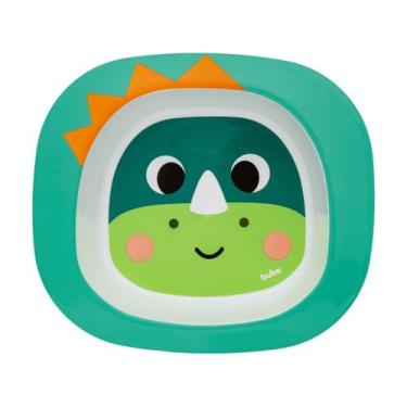 Imagem de Prato Infantil Buba Bowl Bubazoo Dino, Verde, Dino