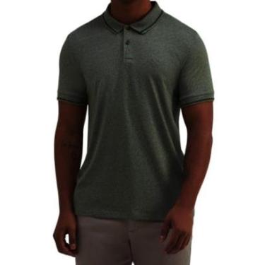 Imagem de Camisa Polo Masculina Hering MC Regular Mescla Verde 3M24EA-Masculino