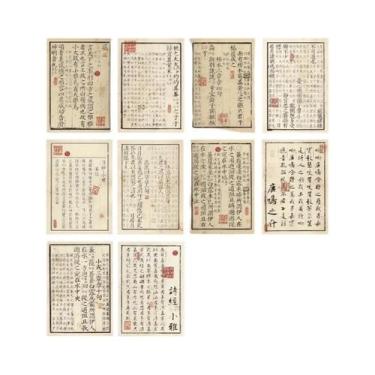 Imagem de Conjunto De Papel De Caligrafia Chinesa Vintage Com 30 Folhas Para Ano