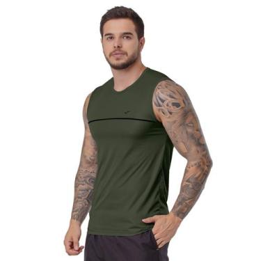 Imagem de Regata Masculina Plus Size Academia Fitness Treino 100% Poliéster Elit