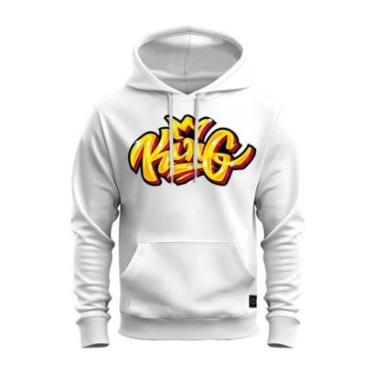 Imagem de Moletom Canguru Blusa De Frio Confortável Estampado King Rei-Unissex