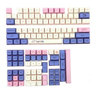 Imagem de Conjunto Keycap, 127 unidades de caneta colorida Personality PBT para 