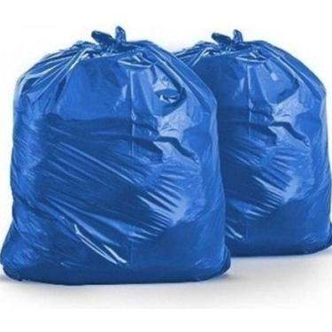 Imagem de Saco de Lixo Azul 150 Litros Super Reforçado com 100 Unidades Indicado para Condomínios Higipack