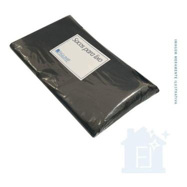 Imagem de Saco para Lixo Saco de Lixo 60l Preto 60L Pacote 100 Unidades Higipack