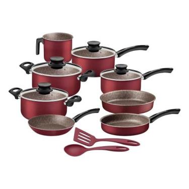 Imagem de Jogo De Panelas Paris 10 Peças Vermelho Tramontina