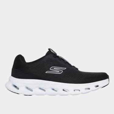 Imagem de Tênis Skechers Go Walk Glide-Step 2.0 Vic Masculino, Preto, Branco, 42
